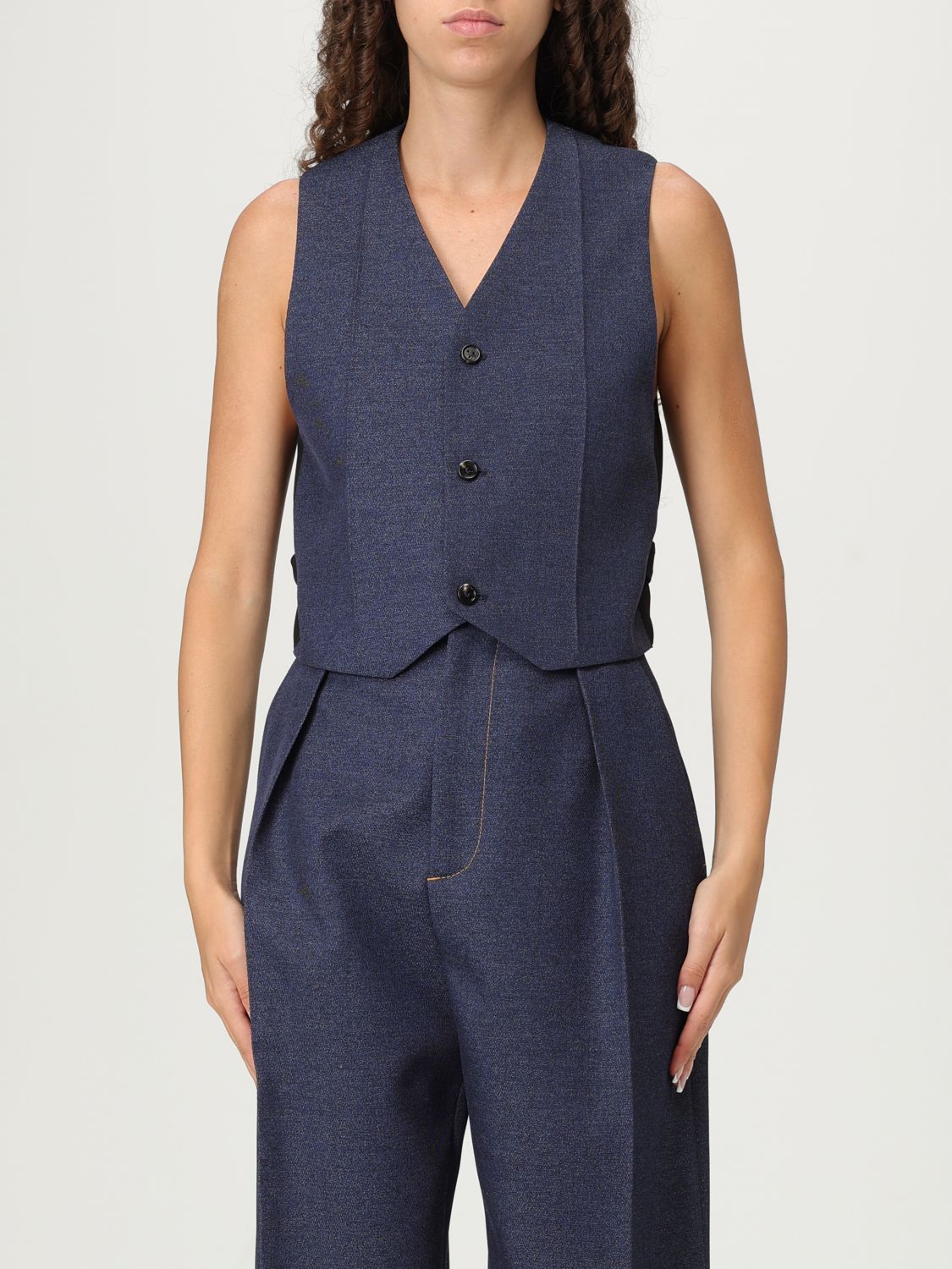 Bottega Veneta Jacket Woman Color Indigo In Blue