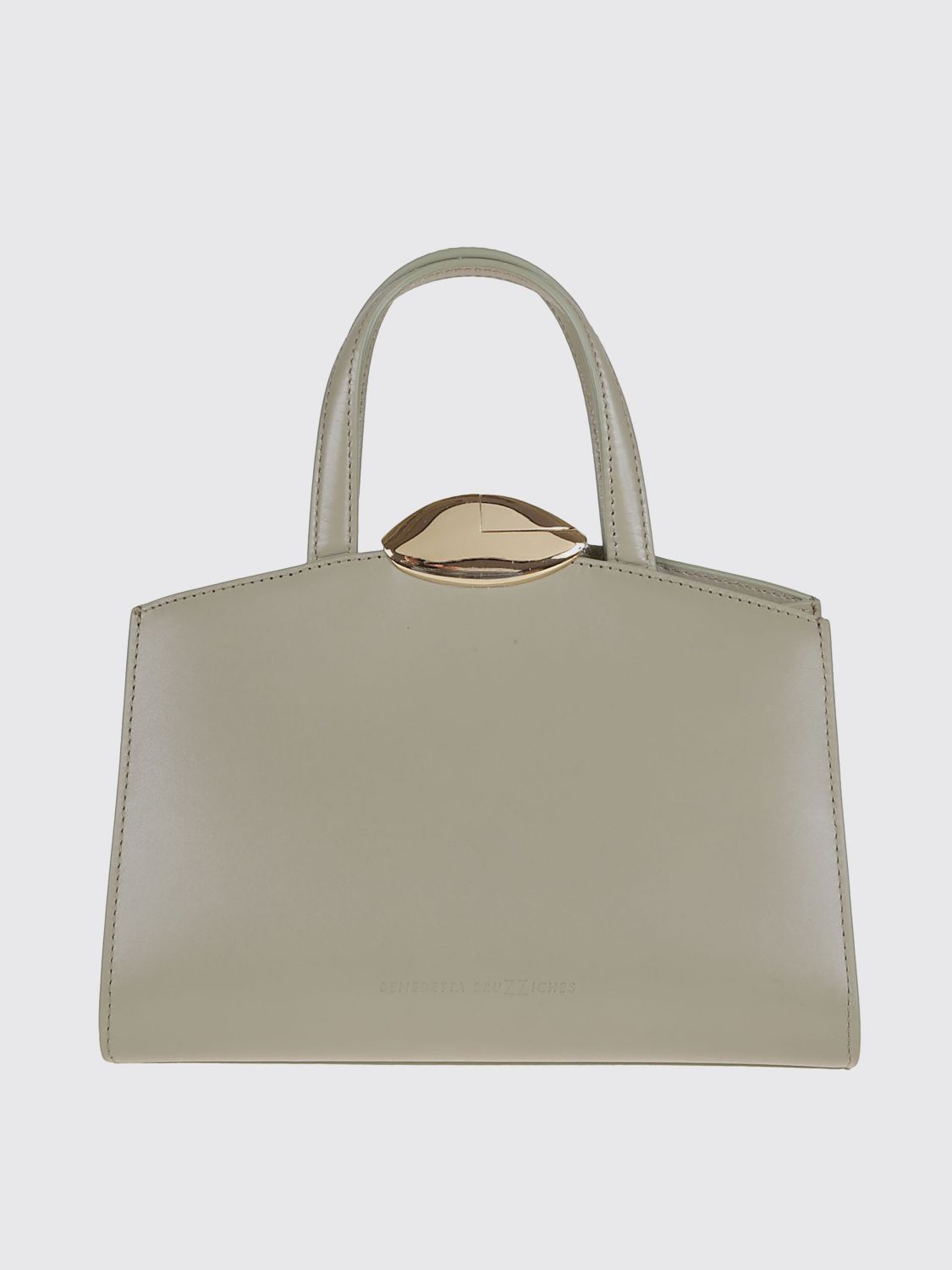 Benedetta Bruzziches Structured Top Handle Clutch Bag