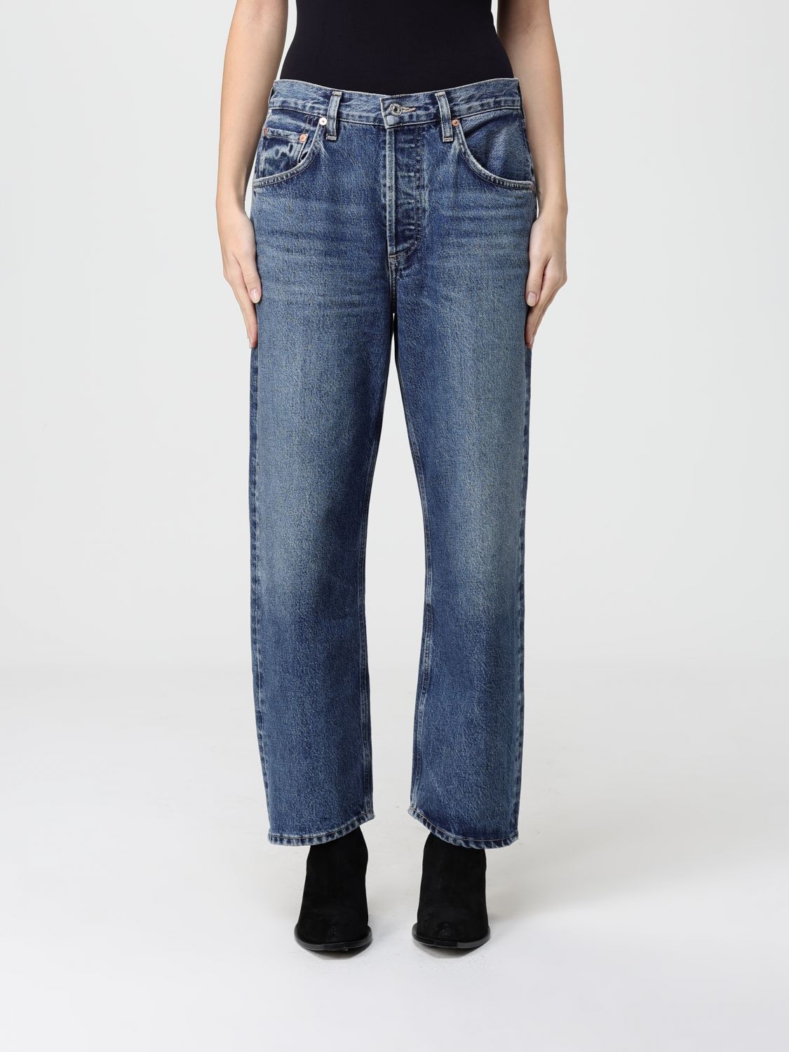 Agolde Jeans  Woman Color Denim In Blue
