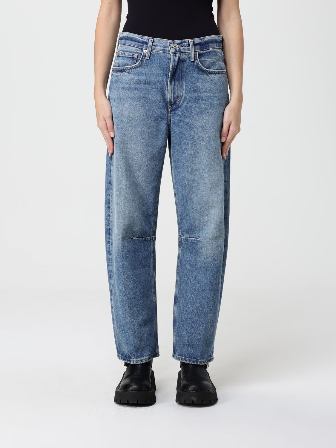 Agolde Jeans  Woman Color Denim In Blue