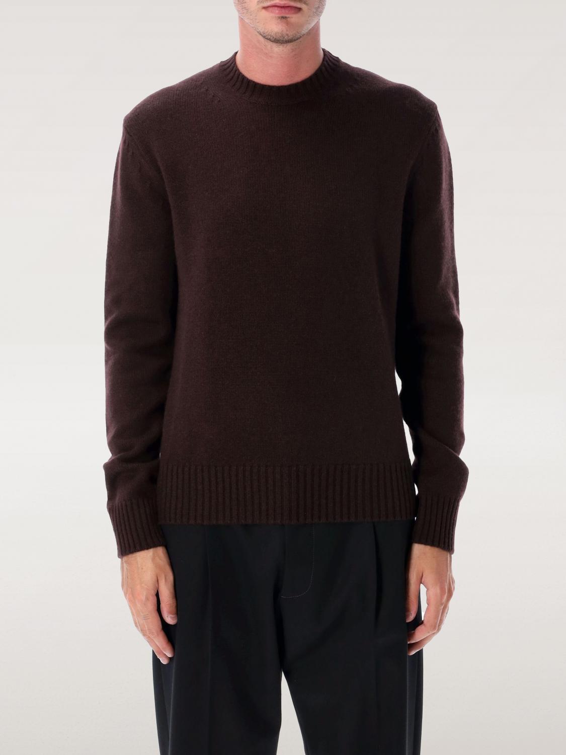 Tom Ford Crew Neck Sweater Long Sleeves In Brown