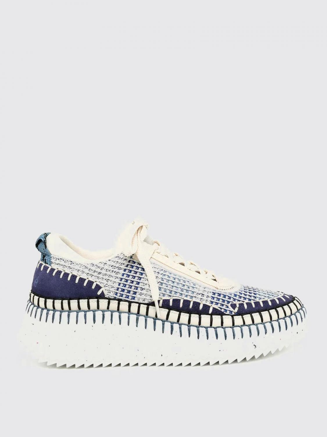 Chloé Nama Woman Sneakers In Blue