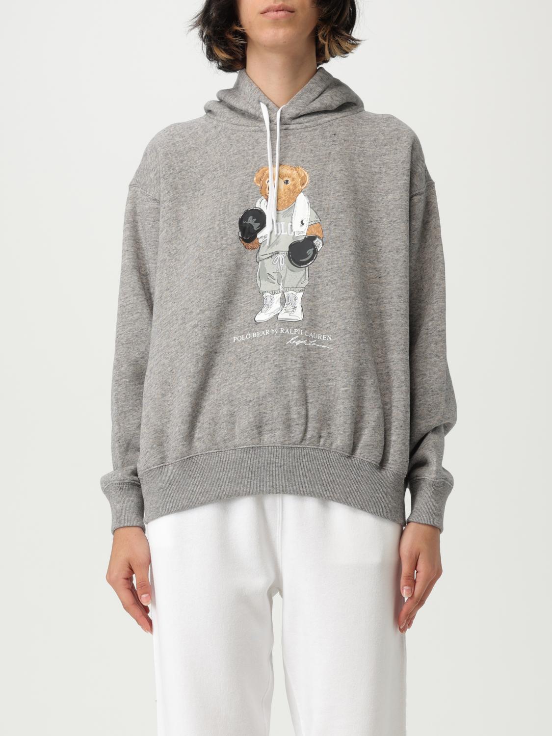 Polo Ralph Lauren Relaxed Fit Knit Sweatshirt With Playful Bear Graphic