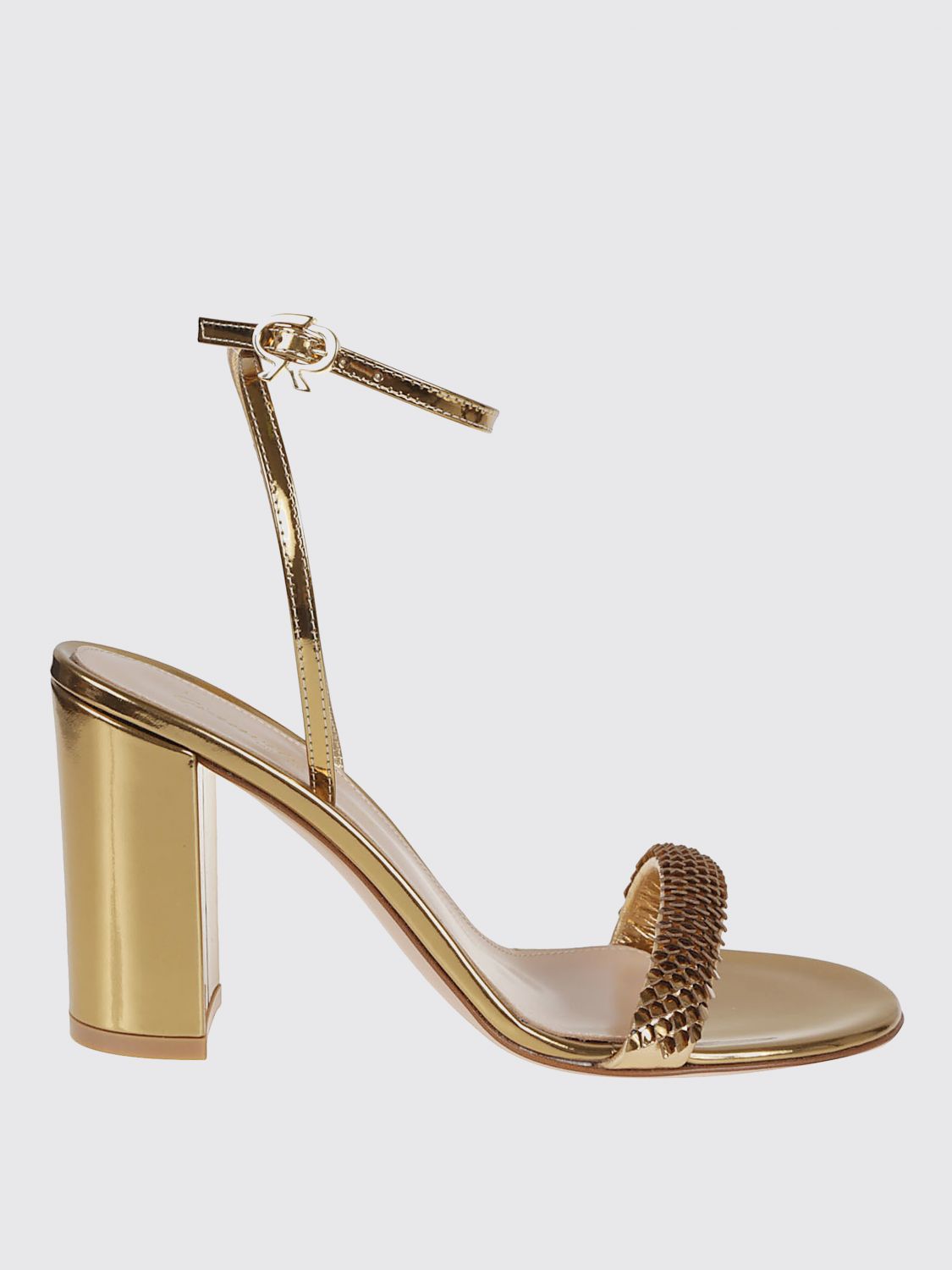Gianvito Rossi Calissa Sandals With Iconic Ribbon Buckle
