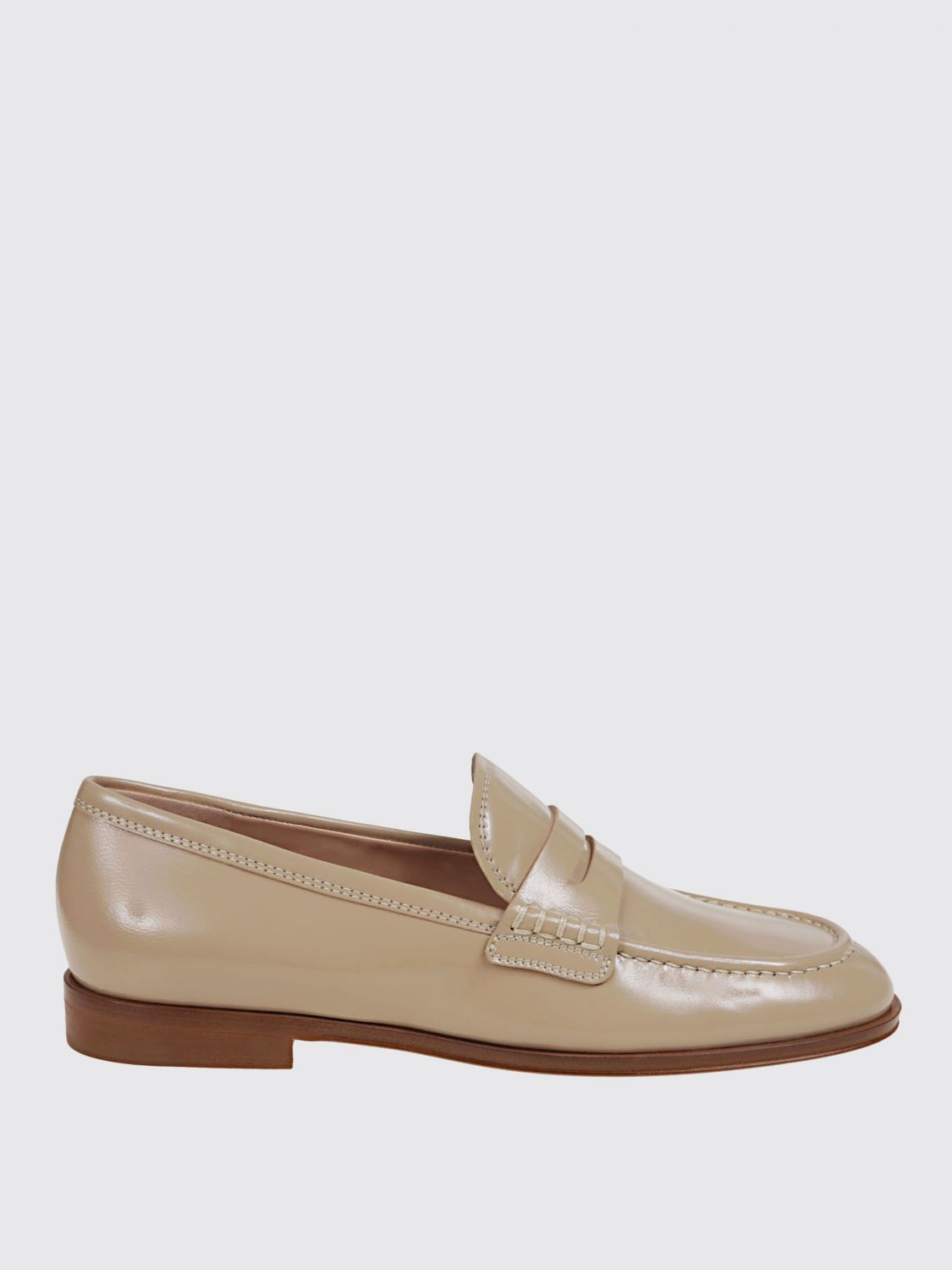 Gianvito Rossi Georgie Loafers With Rounded Toe In Brown