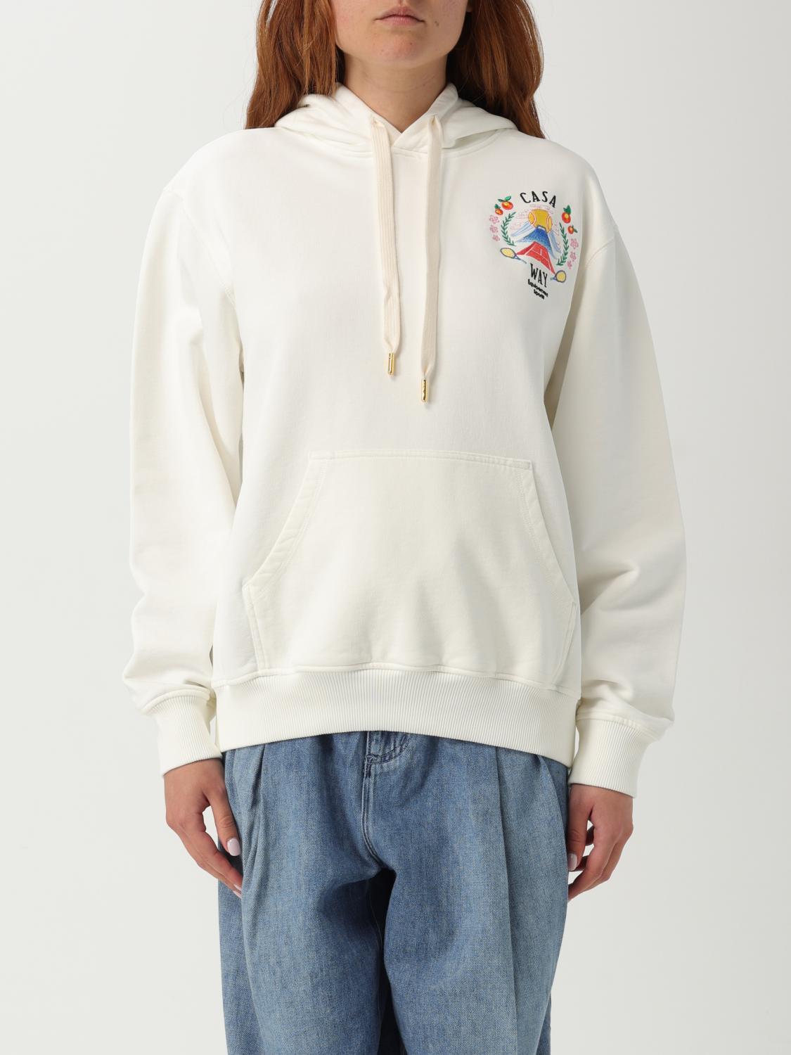 Casablanca Knitwear Hood Embroidered Detail In Neutral