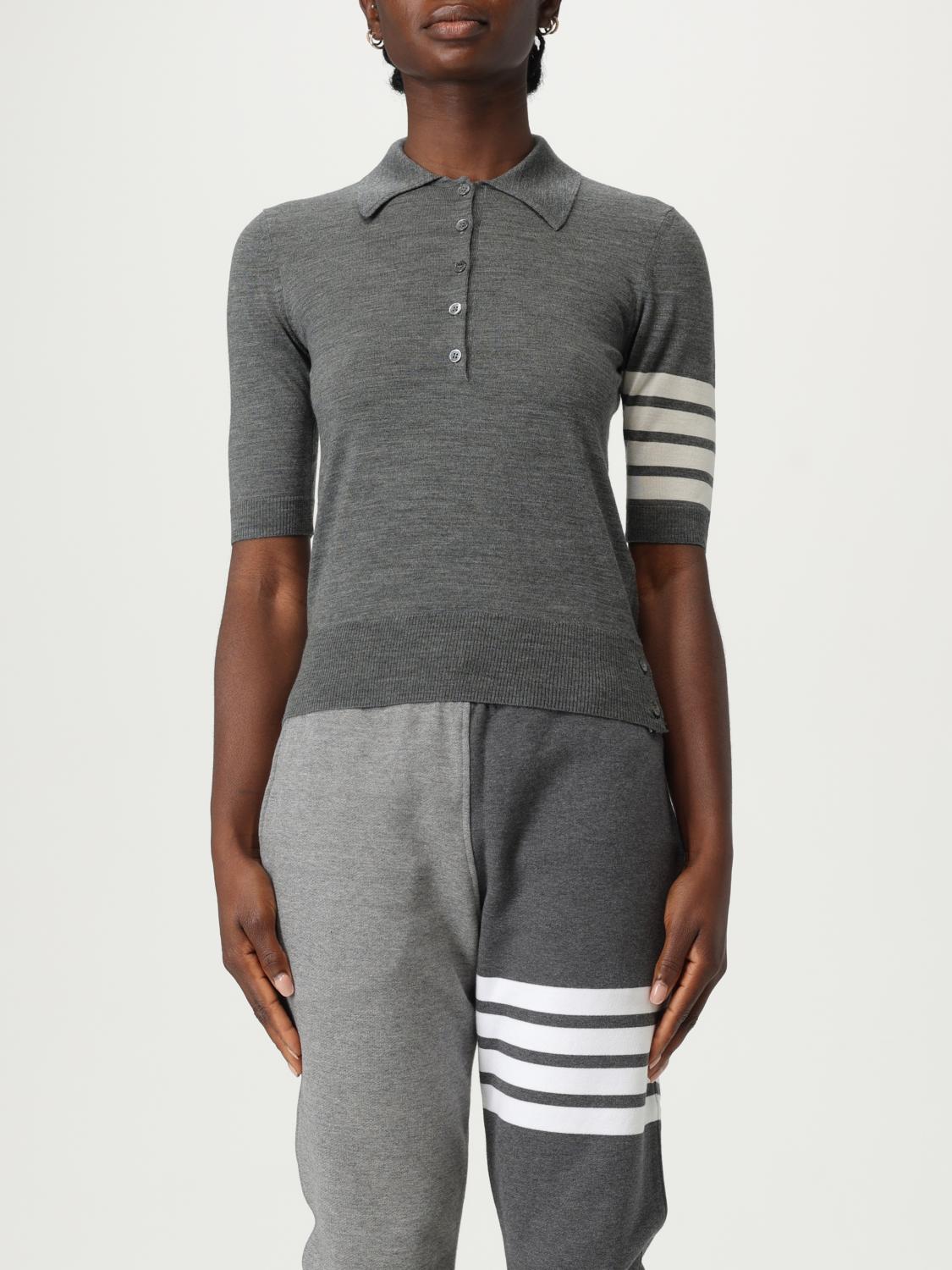 Thom Browne Polo Shirt in Grey