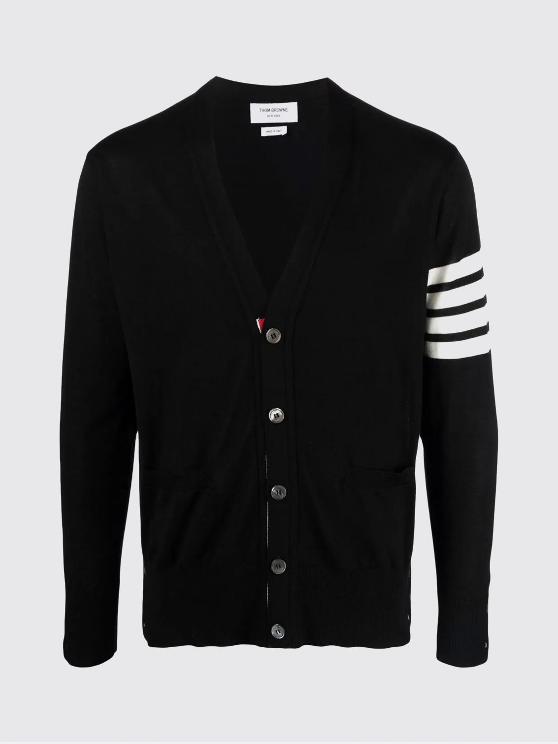 Thom Browne Classic Cardigan In Black