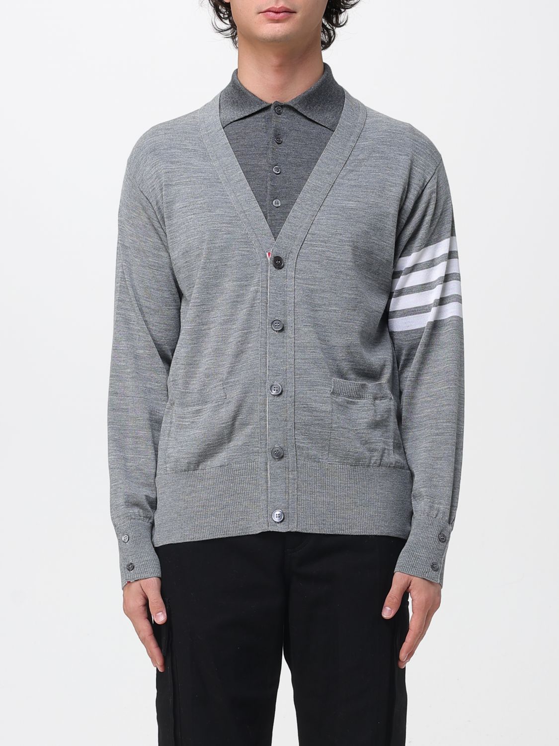 Thom Browne Sweater Men Color Grey 1 In Gray
