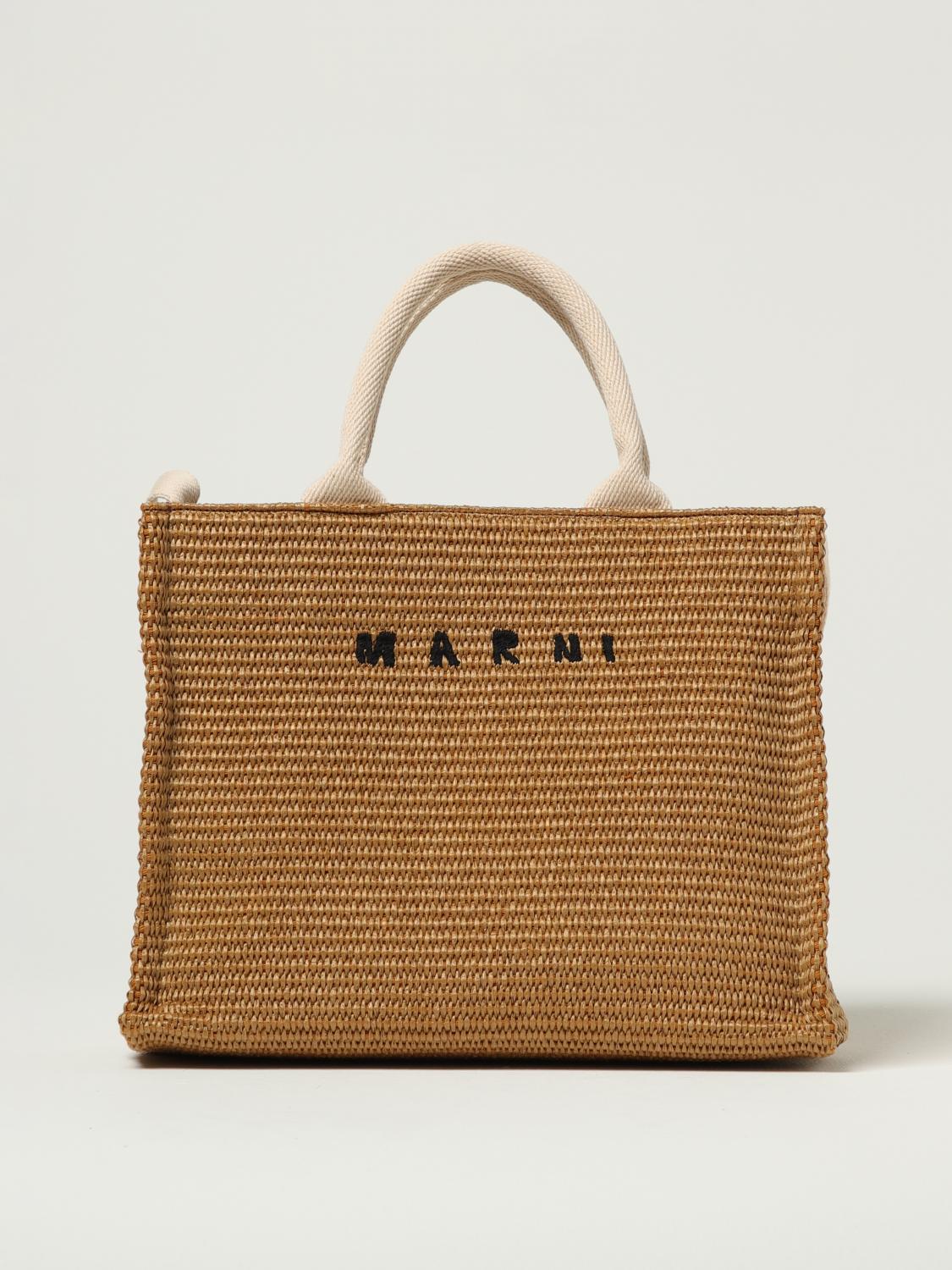 Marni Cotton Small Basket Shopper Bag