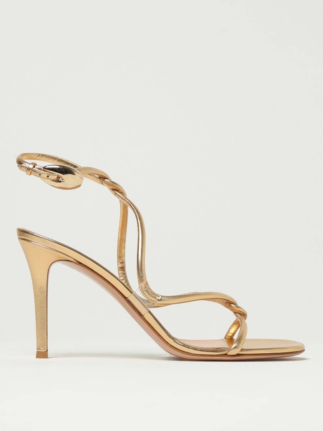 Gianvito Rossi Heeled Sandals Woman Color Gold In Gold