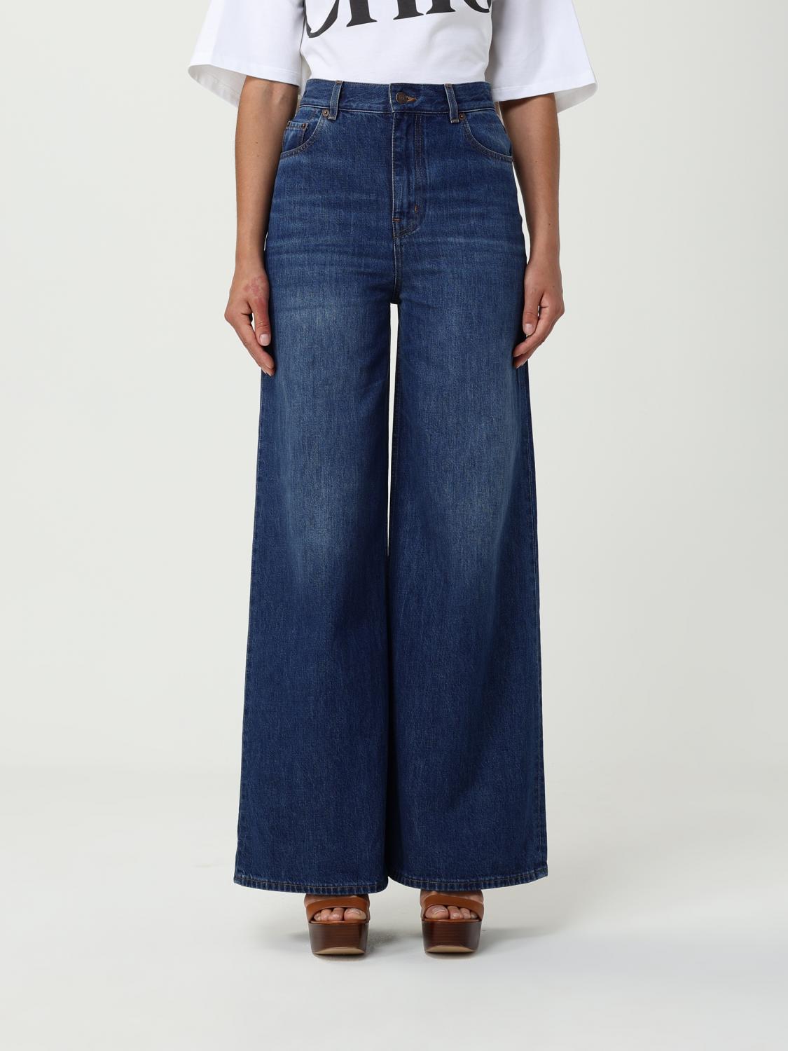 Chloé Women High Waist Jeans In Blue