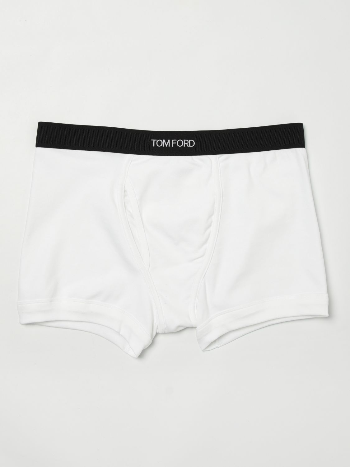 Tom Ford Logo Waistband Boxer Brief In White