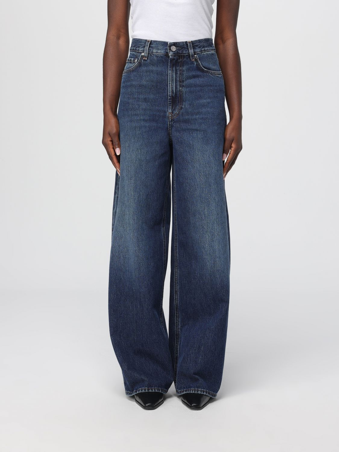 Totême Jeans Toteme Woman Color Denim In Blue