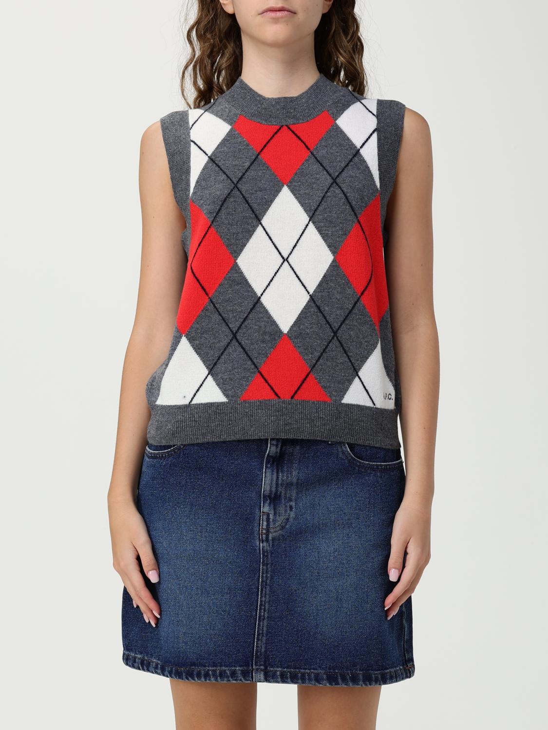 Apc Polo Shirt A. P.c. Woman Color Grey In Gray