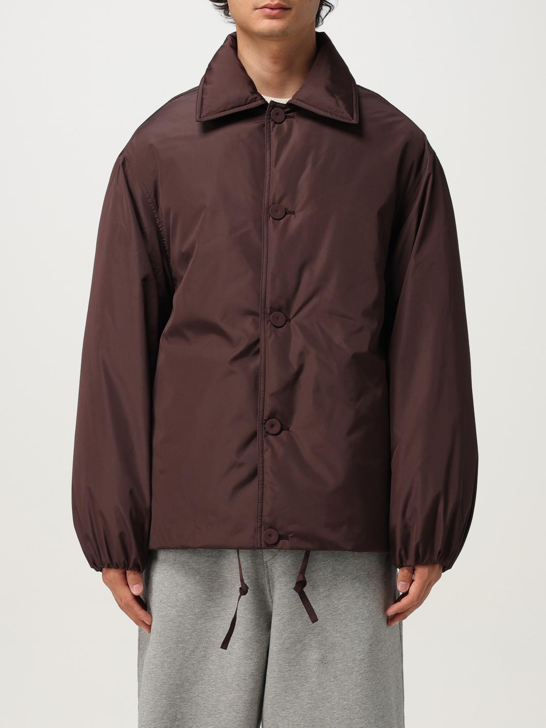 Jil Sander 'collared Drawstring Elasticated Cuffs Jacket' In Brown