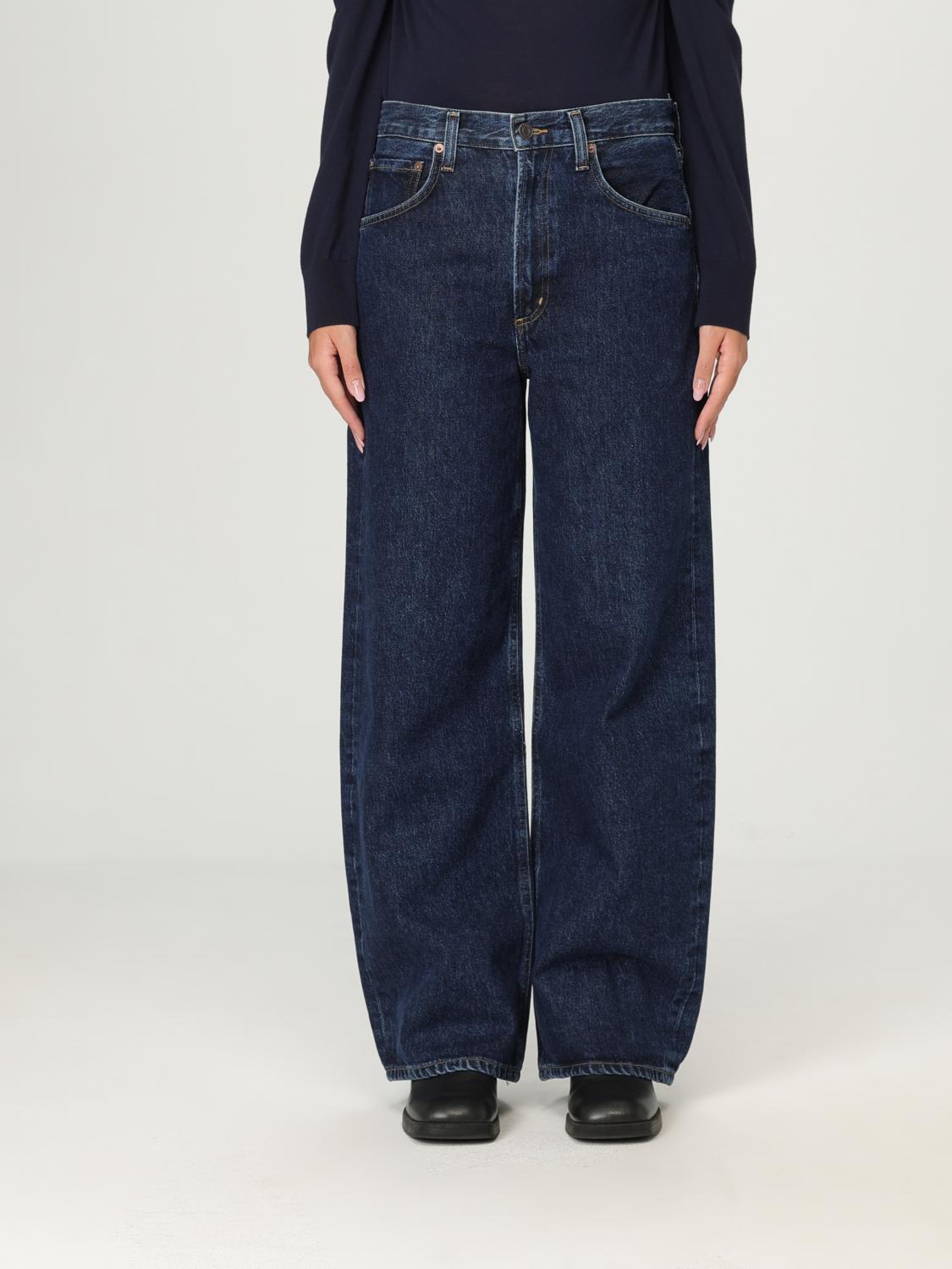 Agolde High-waisted Wide-leg Jeans In Blue