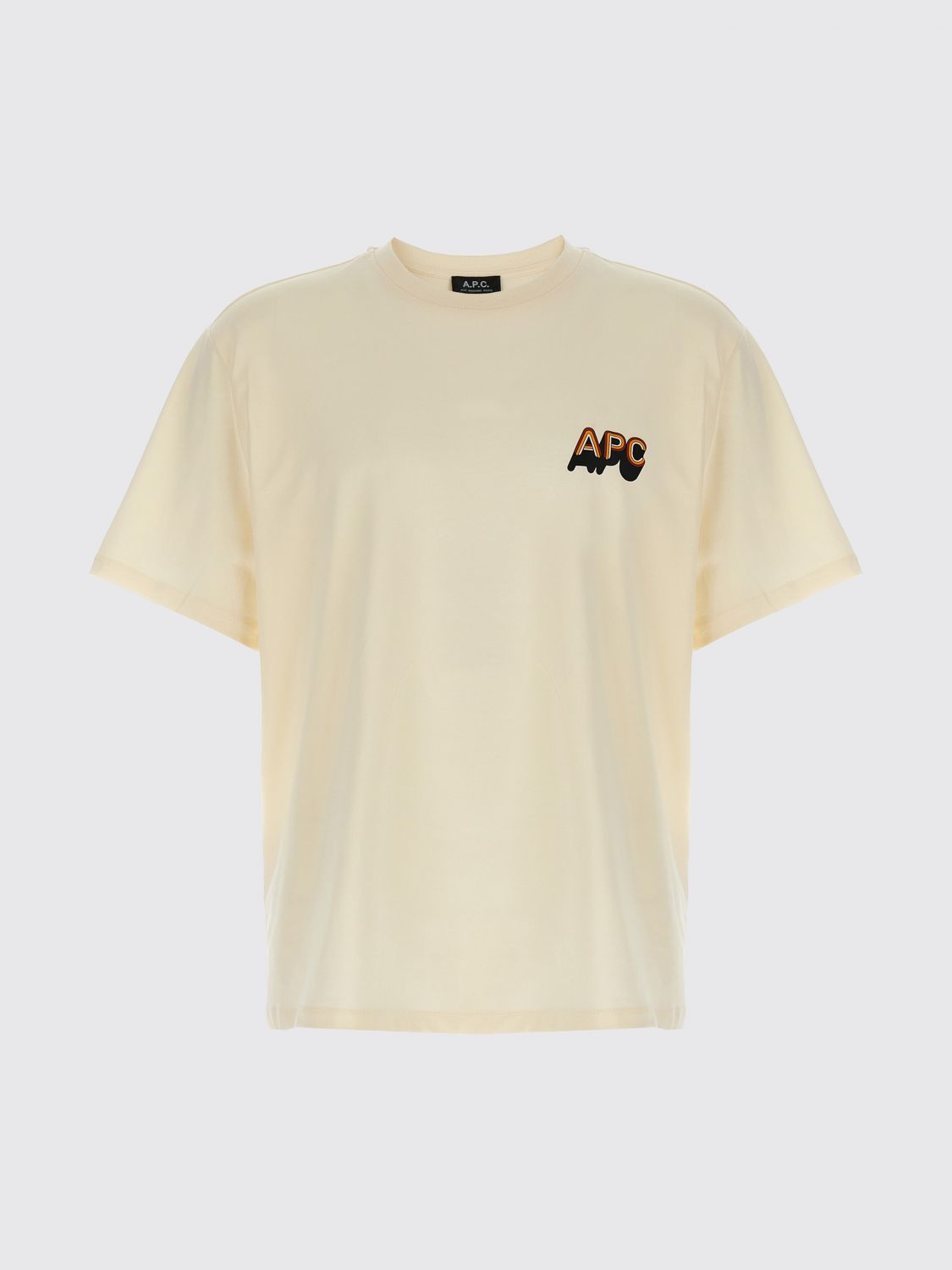 Apc T-shirt A. P.c. Men Color Beige In Neutral