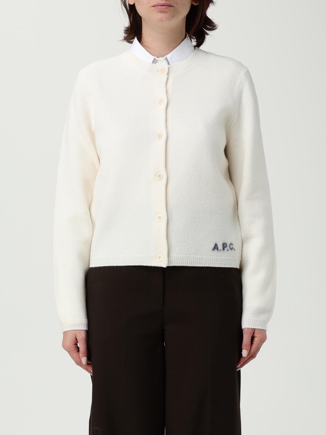Apc A.p.c. Powder Merinos Sweater In White