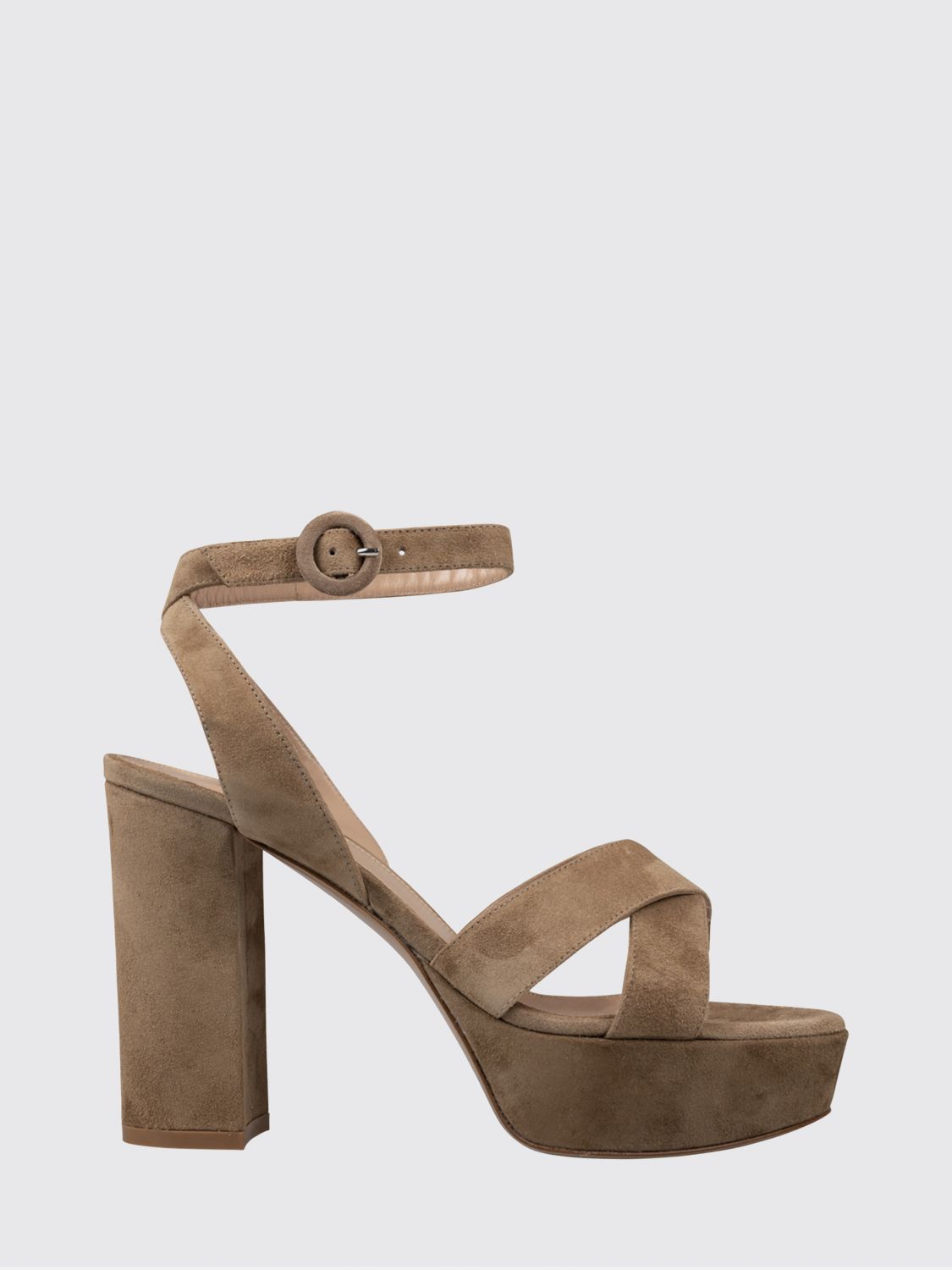 Gianvito Rossi Heeled Sandal  Woman Color Camel In Brown