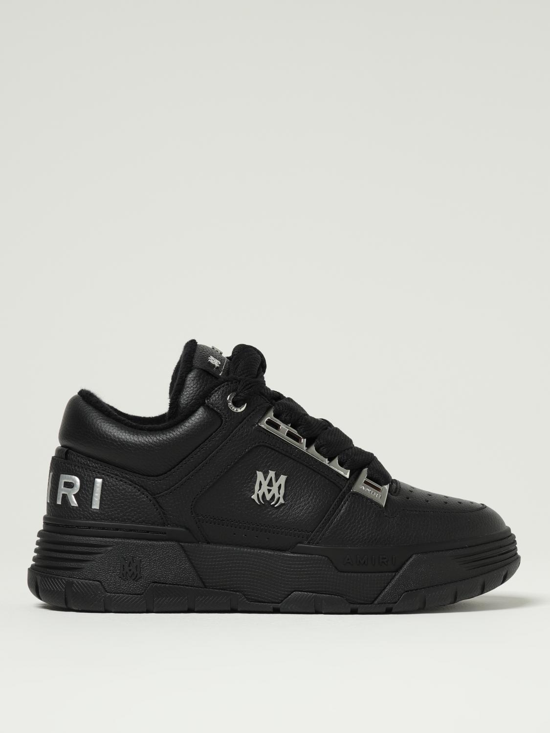 Amiri Black Sneakers With Logo Patch On The Side And Logo Lettering On The Rear In Leather Man