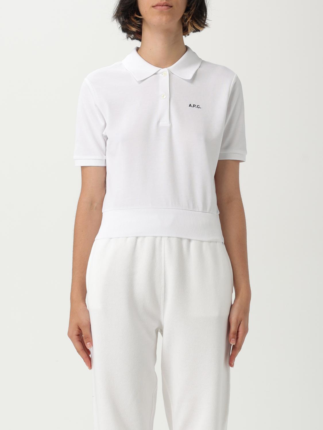 Apc Polo Shirt A. P.c. Woman Color White In White