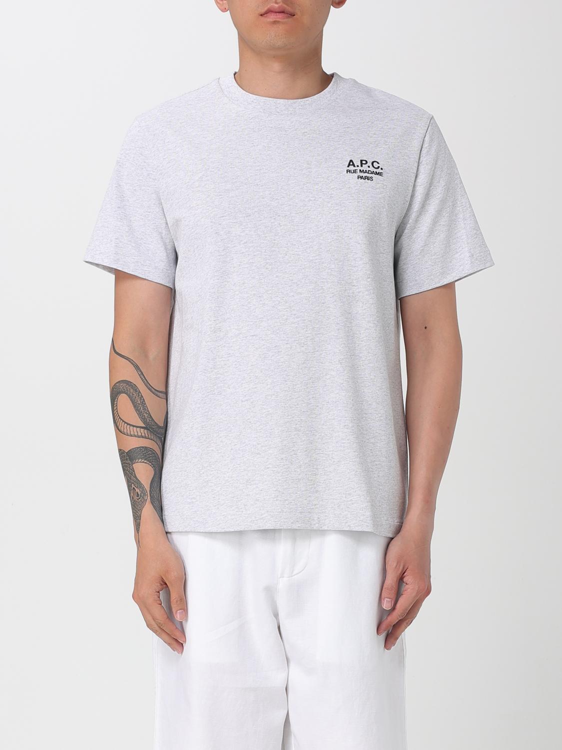 Apc Standard Rue Madame T-shirt A.p.c. In Gray