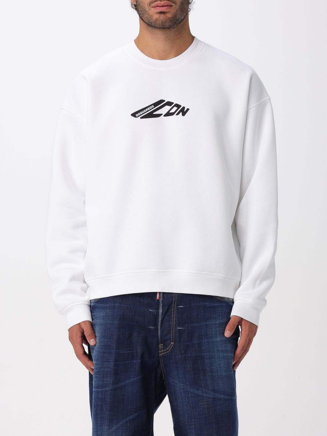 Dsquared2 Logoed Sweatshirt In White