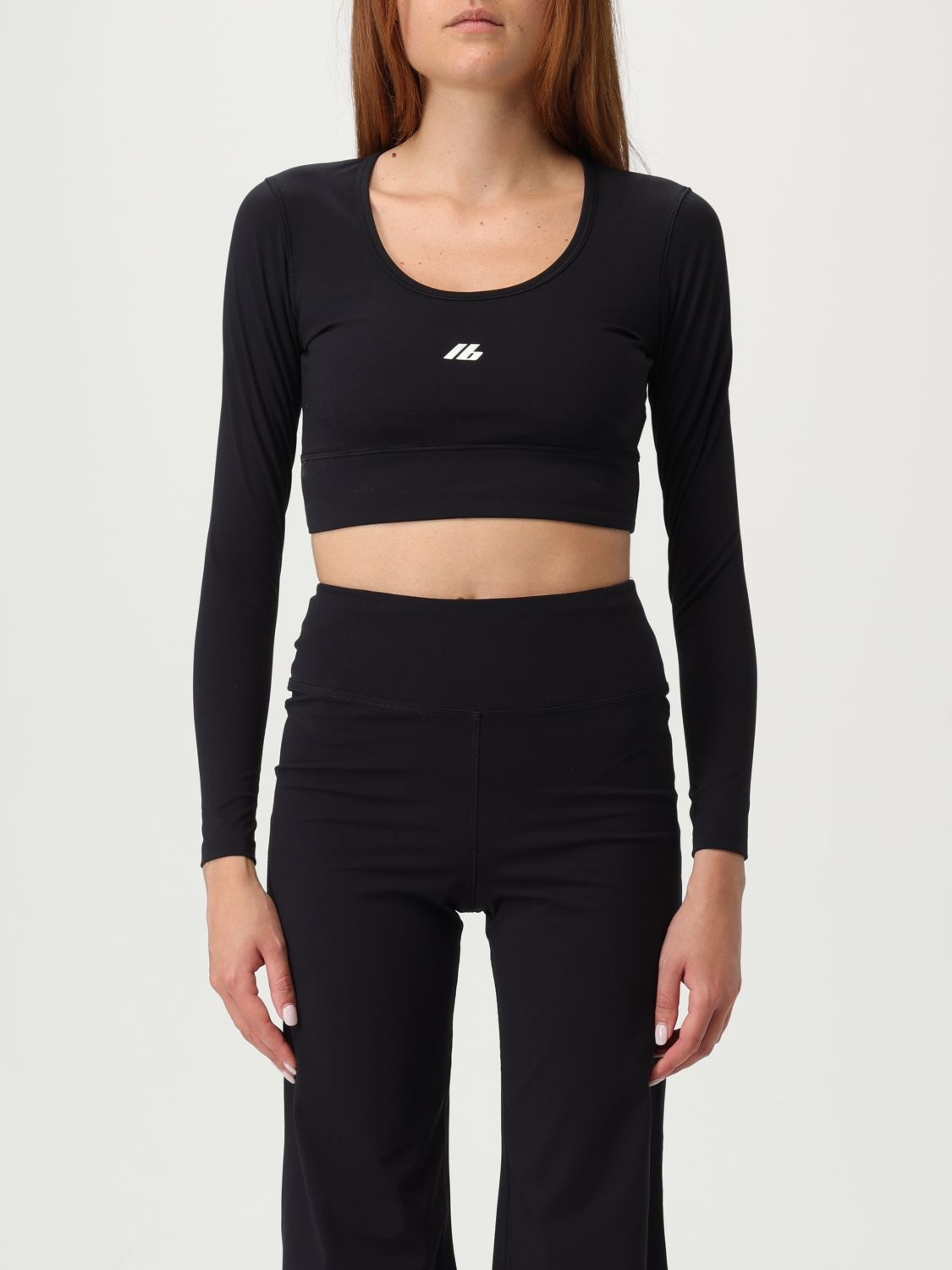 Balenciaga Activewear Top In Matt Nylon Blend In Black