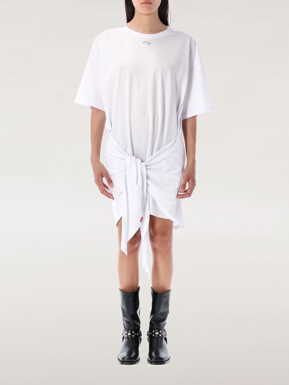Diesel Black Clothing Essential Sweaters In White