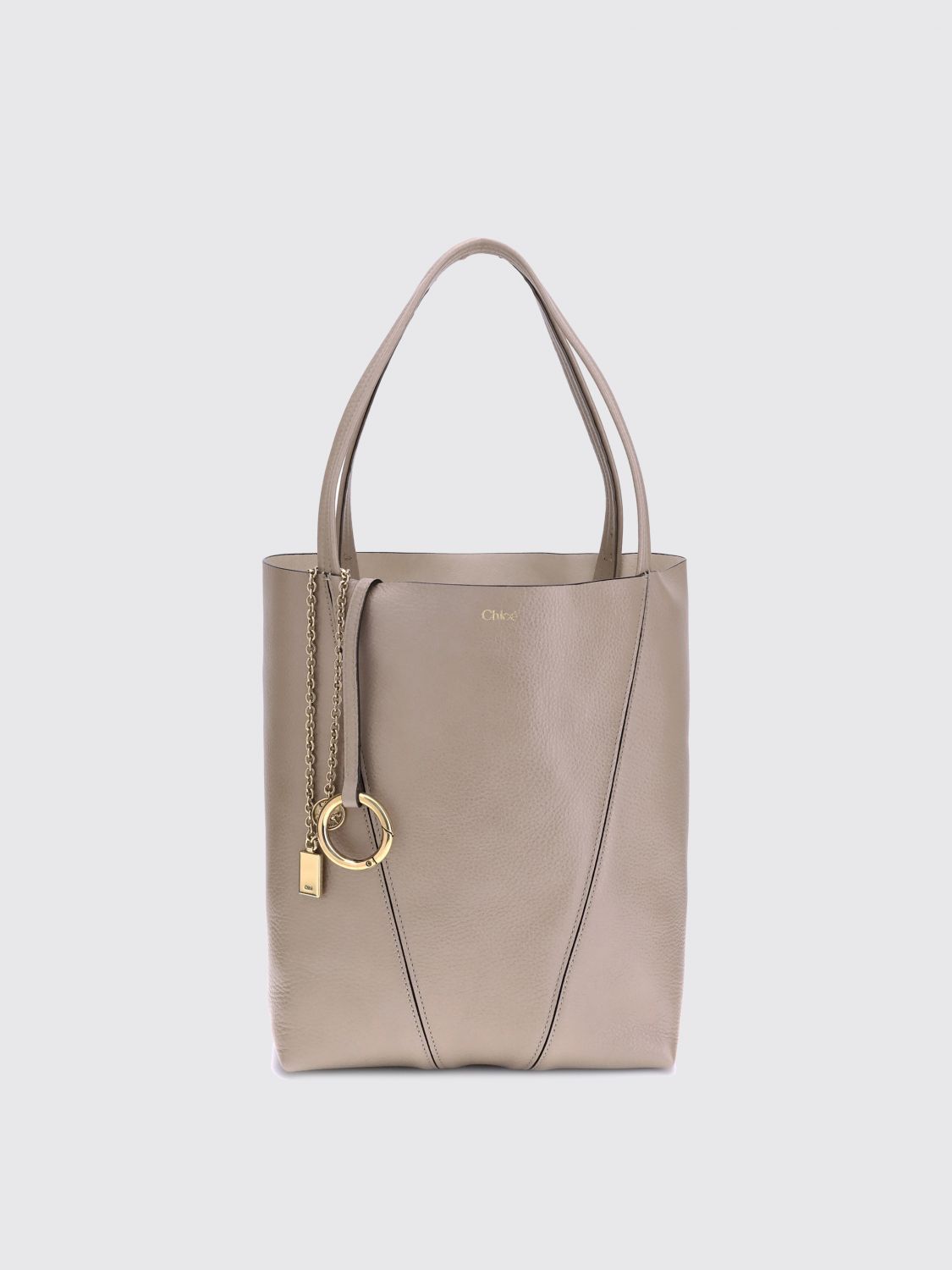 Chloé Spin Shoulder Bag In Brown