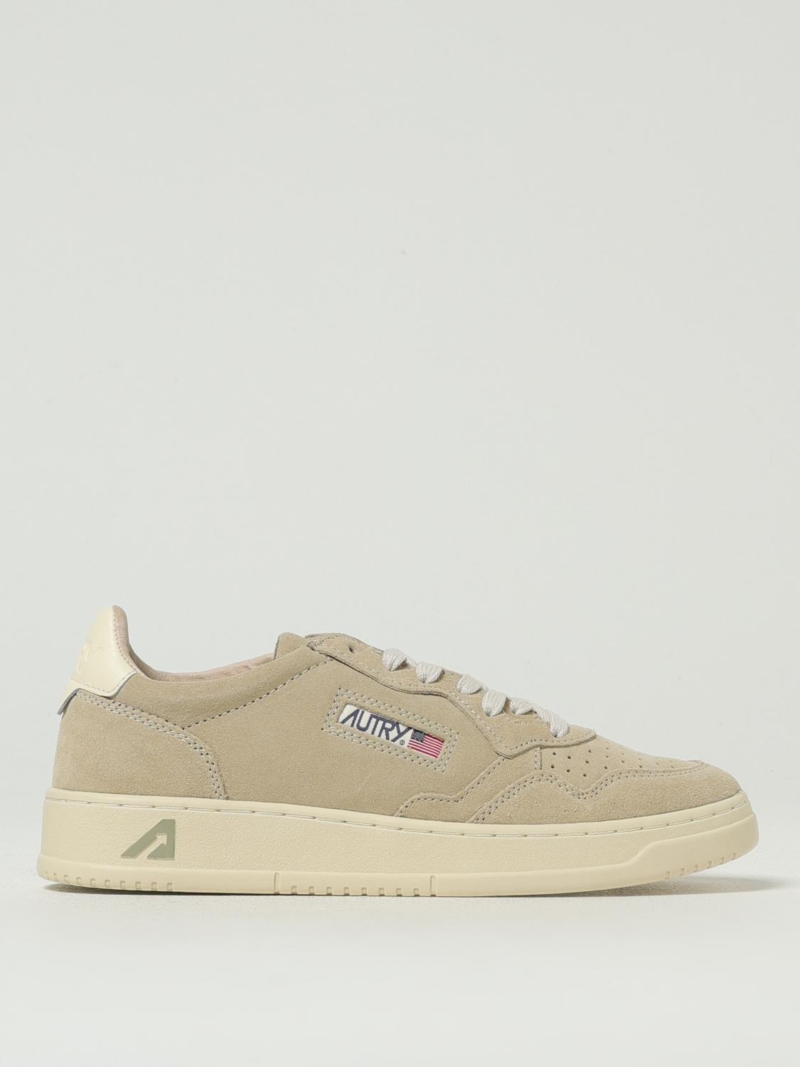 Autry Classic Low-top Sneakers With Suede Finish In Brown