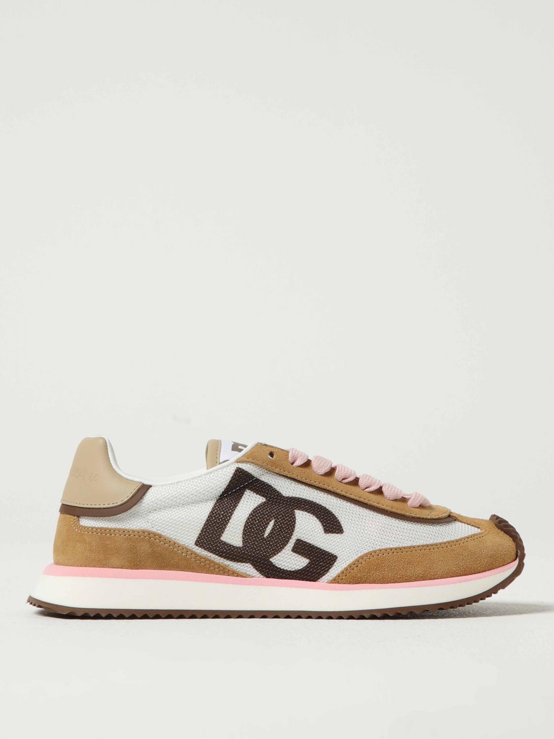 Dolce & Gabbana White Calf Leather Sneakers. Brown Calf Leather Sneakers