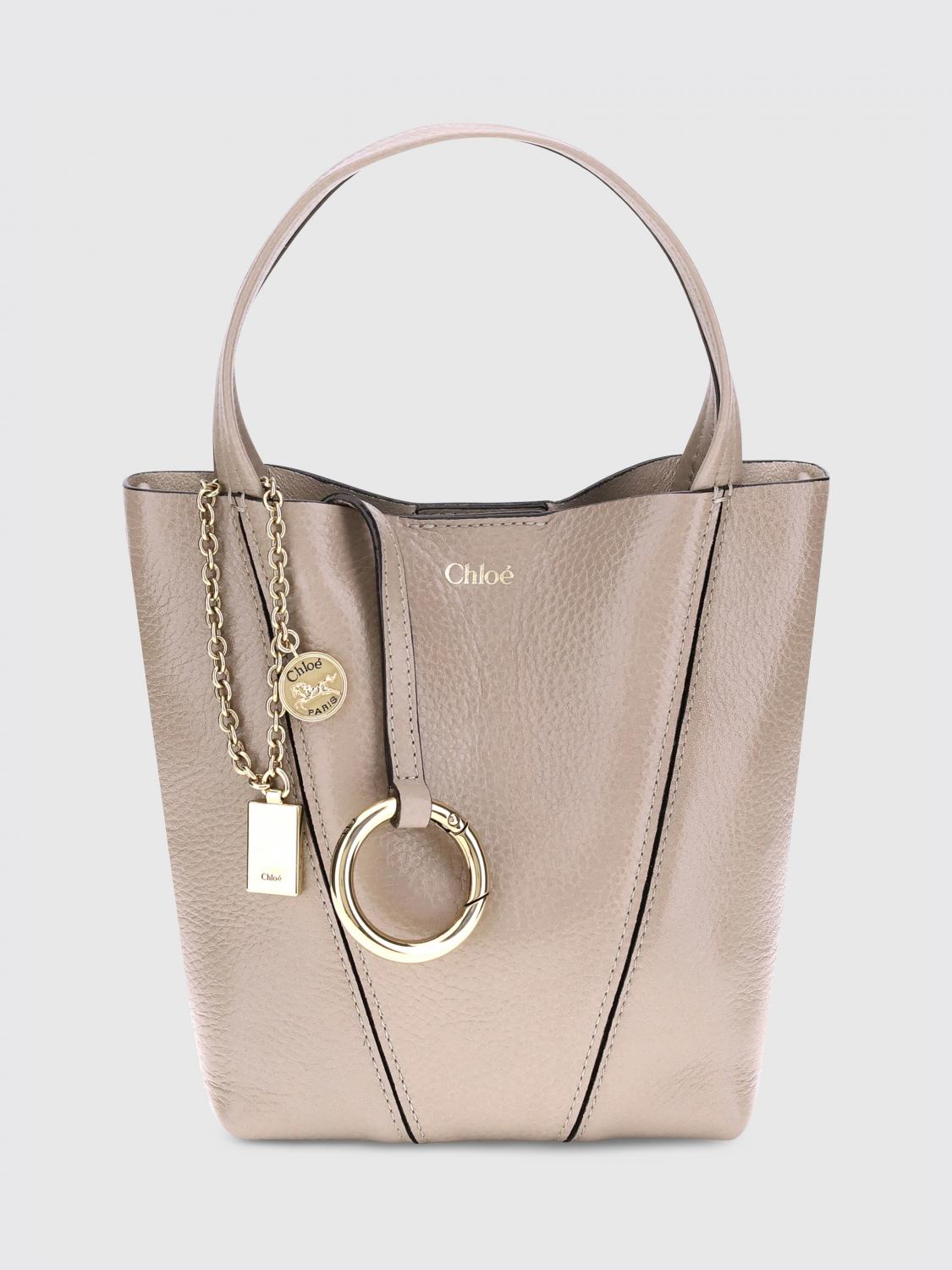 Chloé Spin Shoulder Bag In Pink