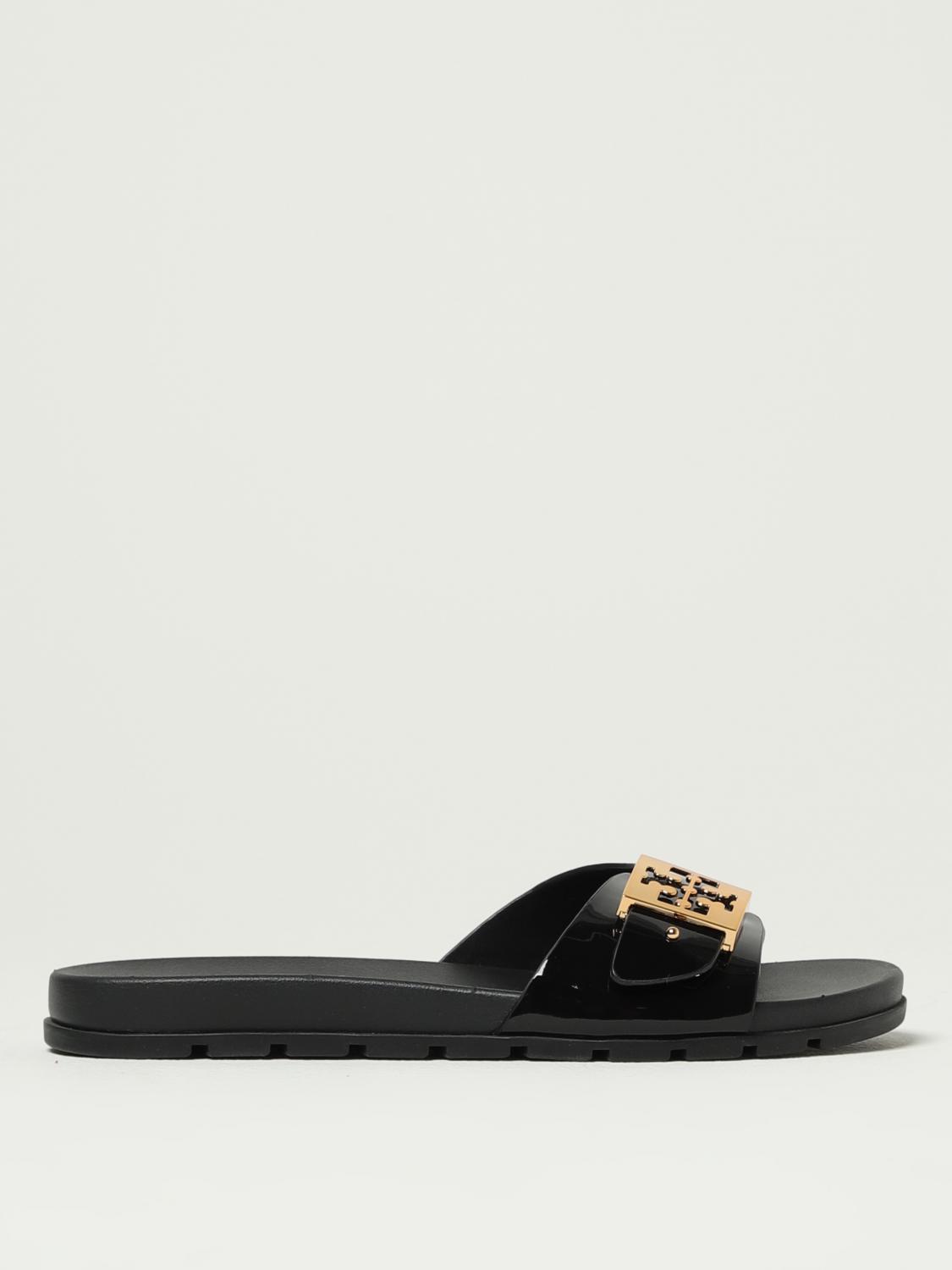 Tory Burch Slide Sandals With Round Open Toe