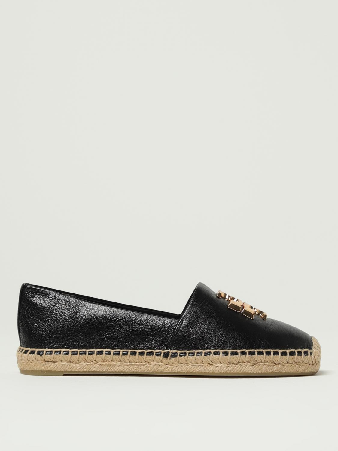 Tory Burch Eleanor Leather Medallion Loafer Espadrilles