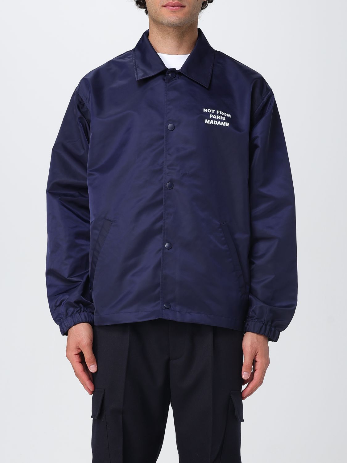 Drôle De Monsieur La Veste Slogan By Drole De Monsieur In Blue