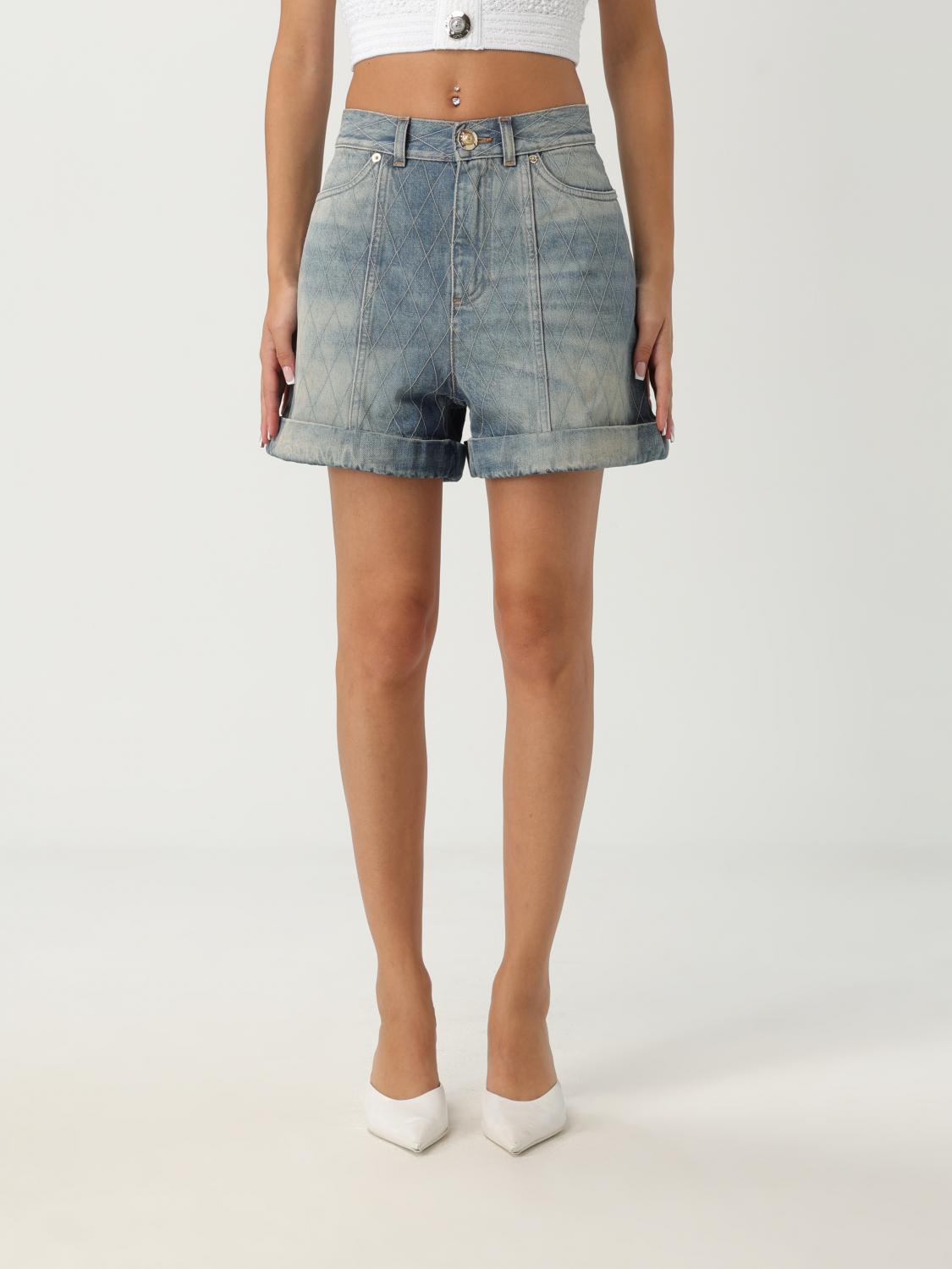 Shorts BALMAIN Woman color Blue