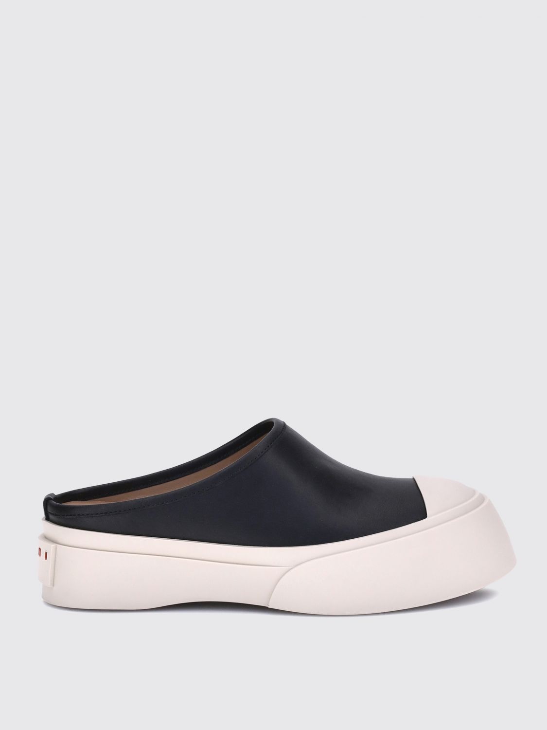 Marni Smooth Leather Pablo Clogs In Black