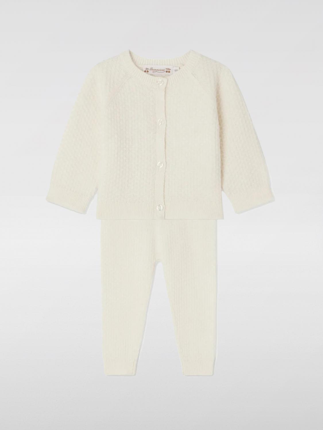 Bonpoint Jumpsuit Kids Color White In Neutral
