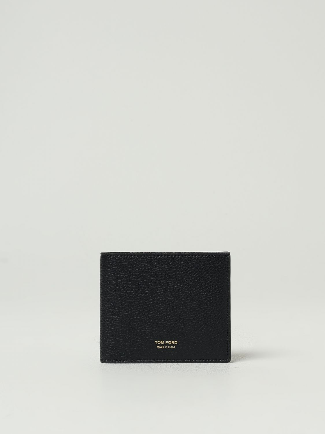 Tom Ford Logo Leather Wallet Wallets And Card Holders Black In Black