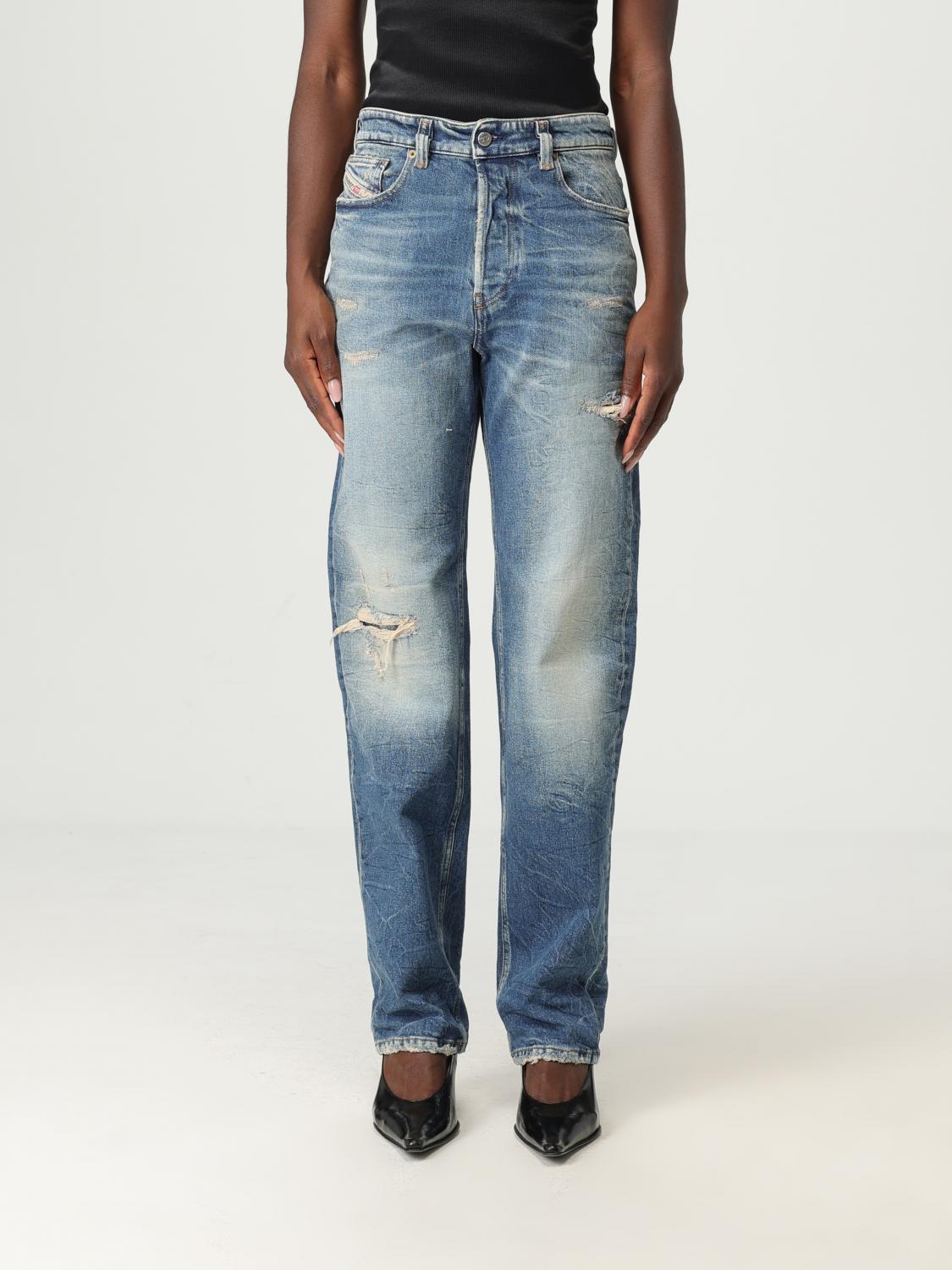 Diesel Jeans Woman Color Blue In Blue