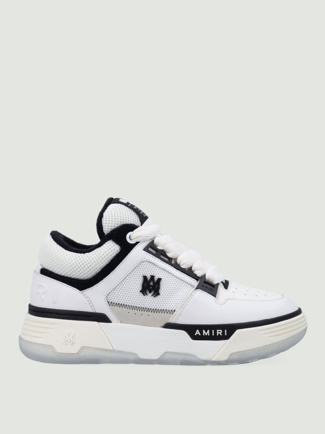 Amiri White Low Top Sneakers With Logo Patch On Side And Tongue In White