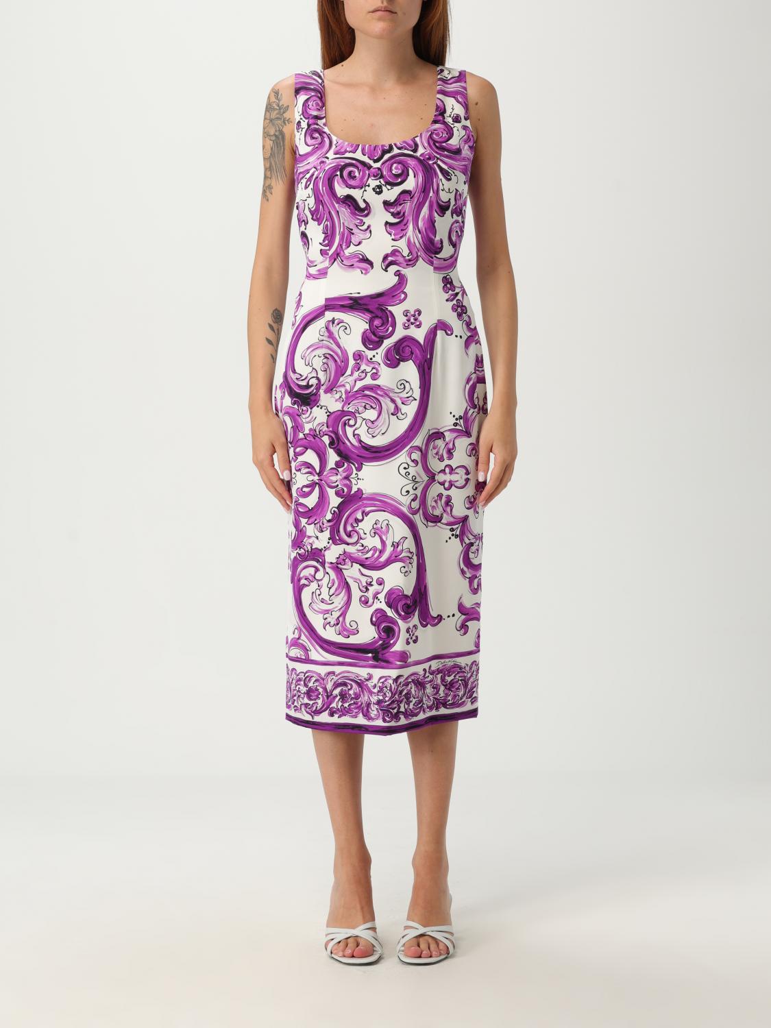 Dolce & Gabbana Scoop Neckline Fitted Silhouette Intricate Pattern