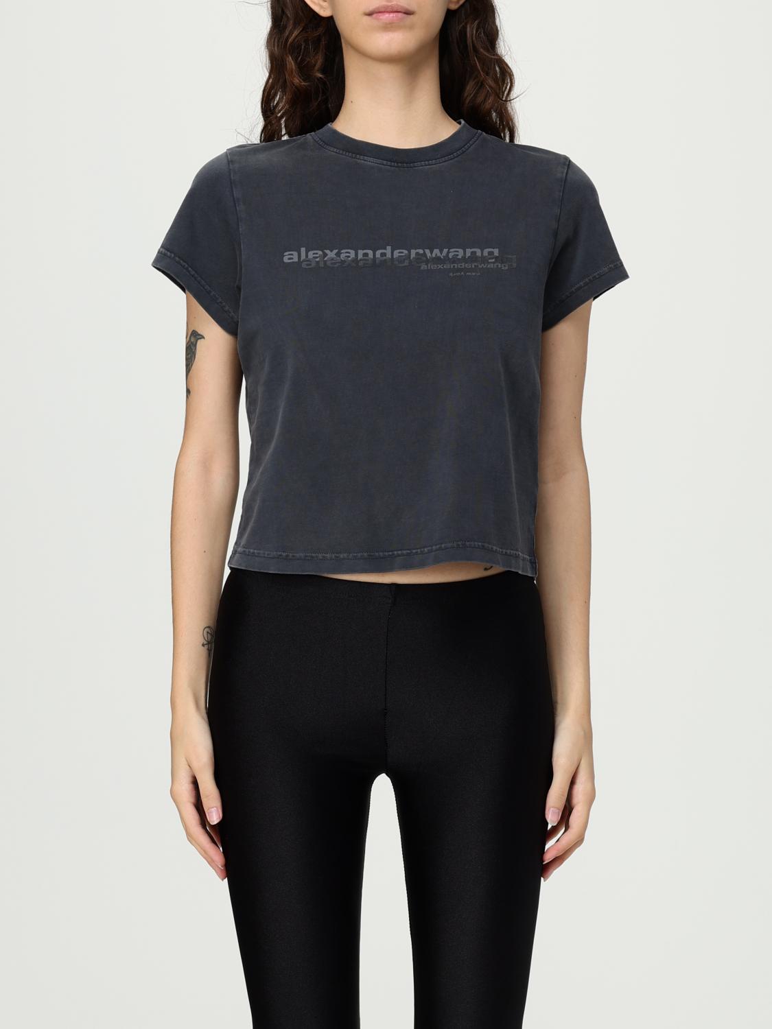 Alexander Wang T-shirt With Logo In Black