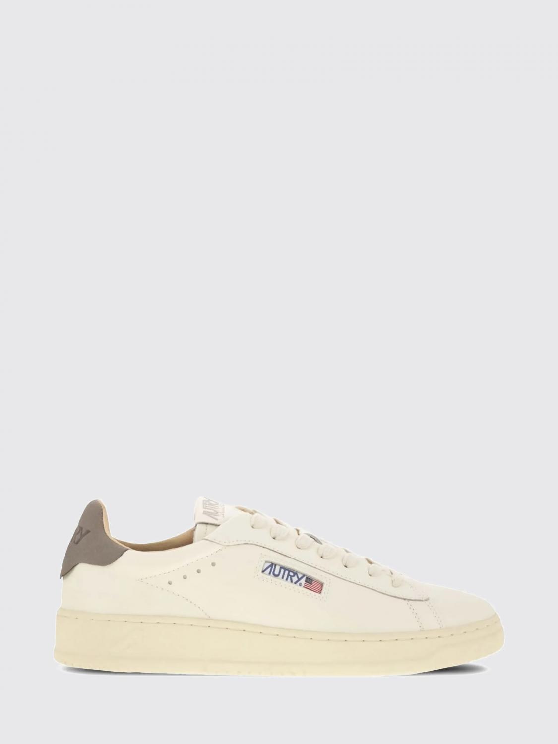 Autry Grey Suede Leather Sneakers In Neutral