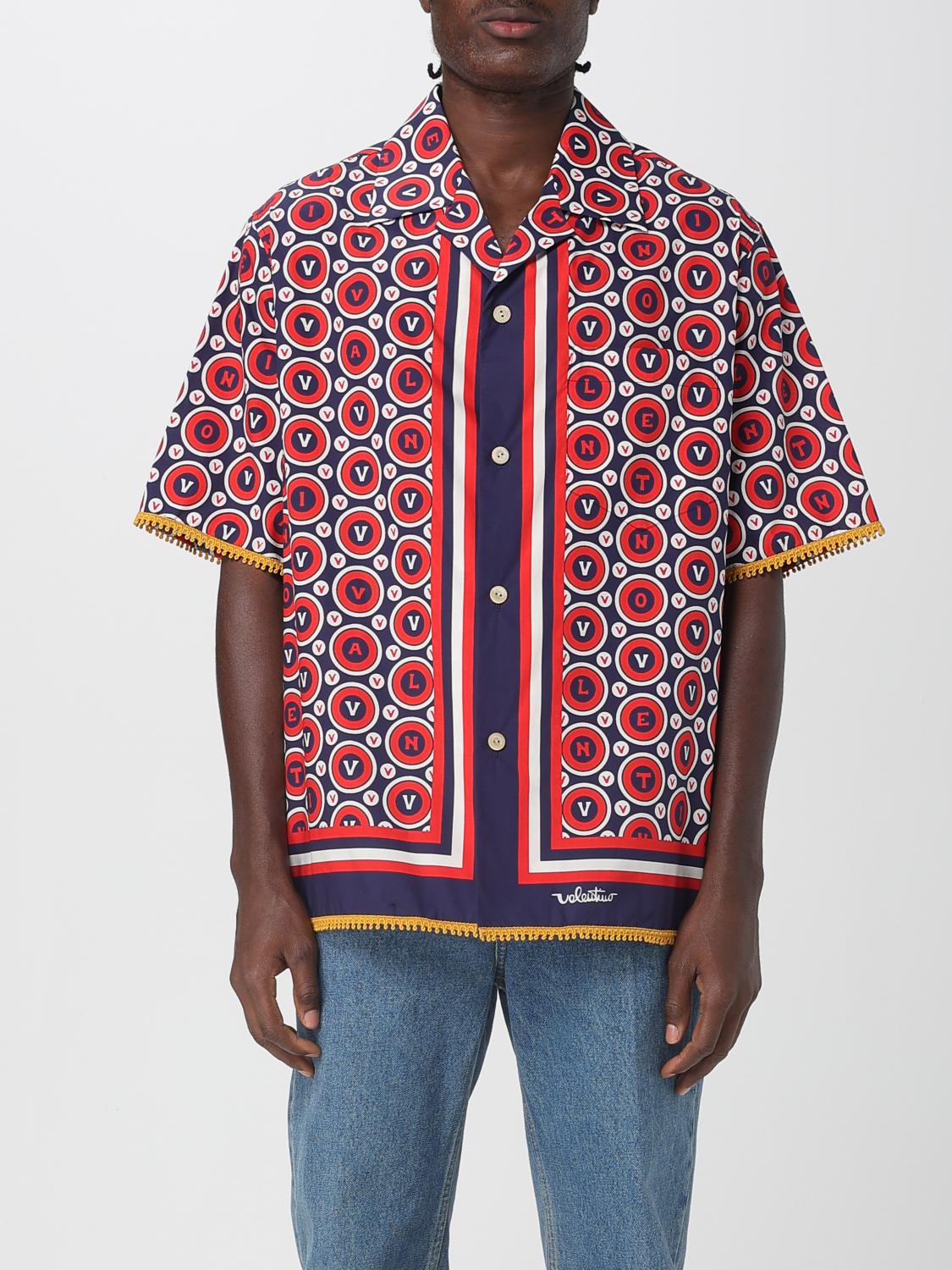 Valentino Bulles Royales Cotton Shirt In Multi