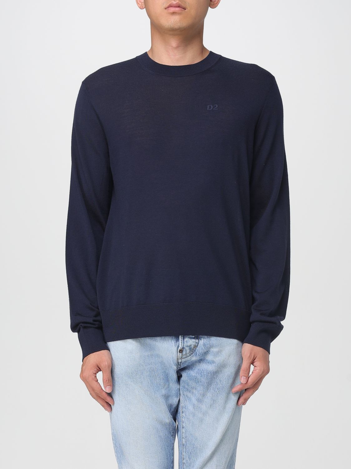 Dsquared2 Sweater Men Color Navy In Blue