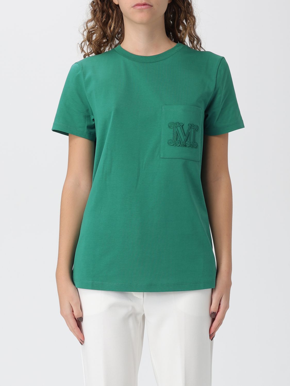 Max Mara T-shirt  Woman Color Emerald In Green