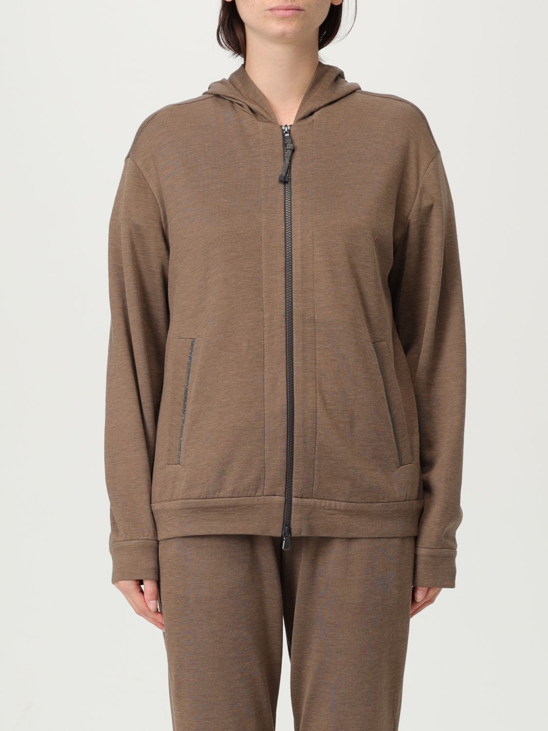 Brunello Cucinelli Sweatshirt  Woman Color Brown